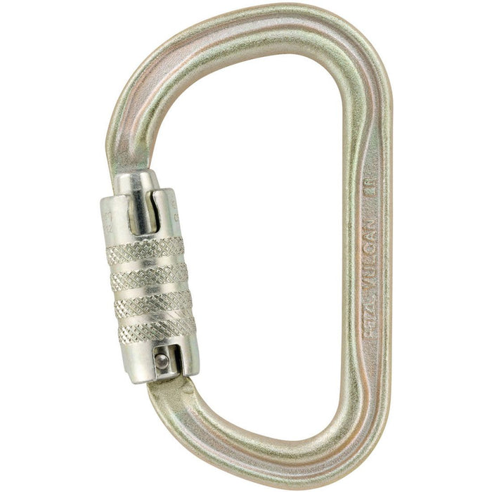 Vulcan Steel Carabiner - 3-Stage Locking - Gold (ANSI & NFPA)