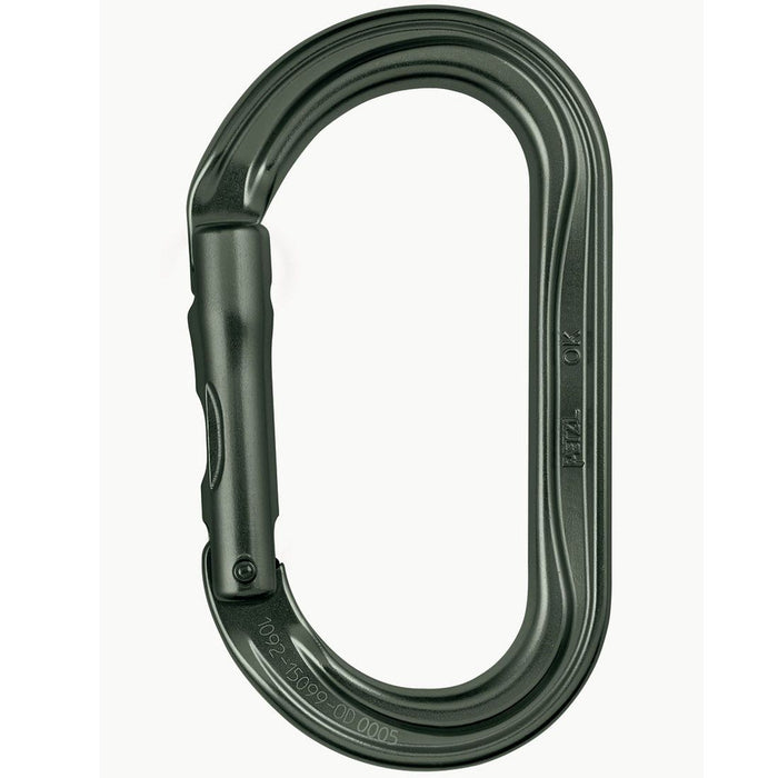 OK Aluminum Carabiner - Non-Locking Gate - Green