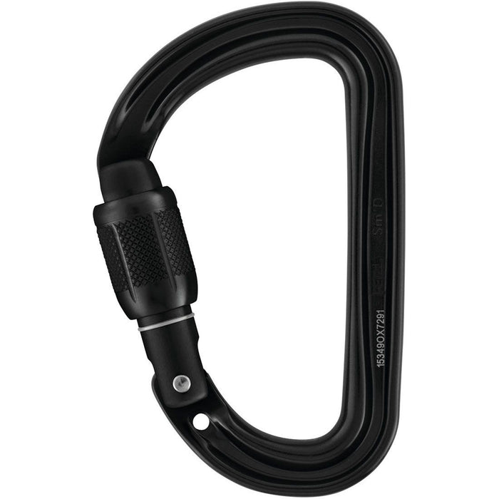 Sm'D Aluminum Carabiner - Screw Locking - Black