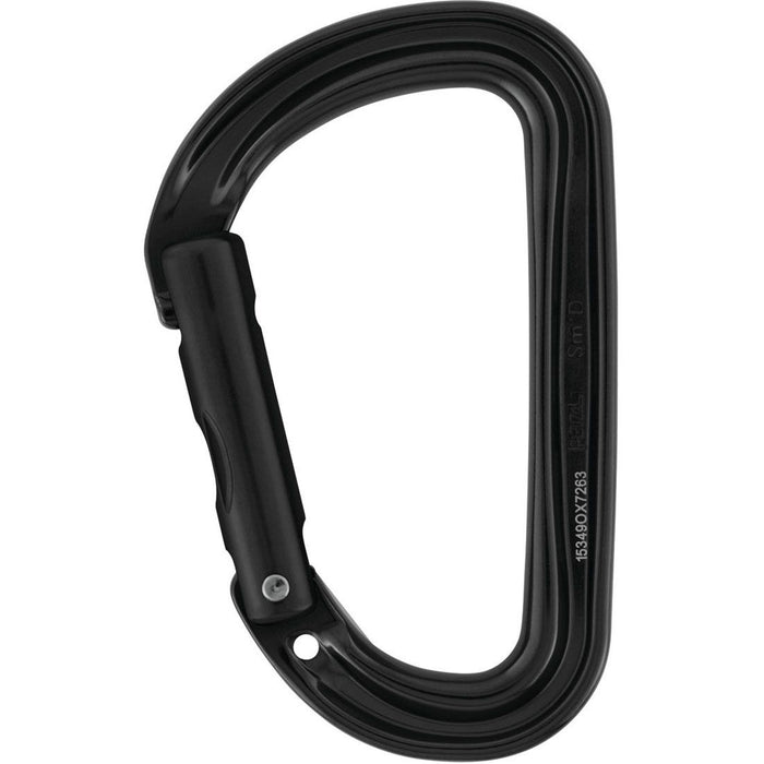 Sm'D Aluminum Carabiner - Non-Locking Gate - Black