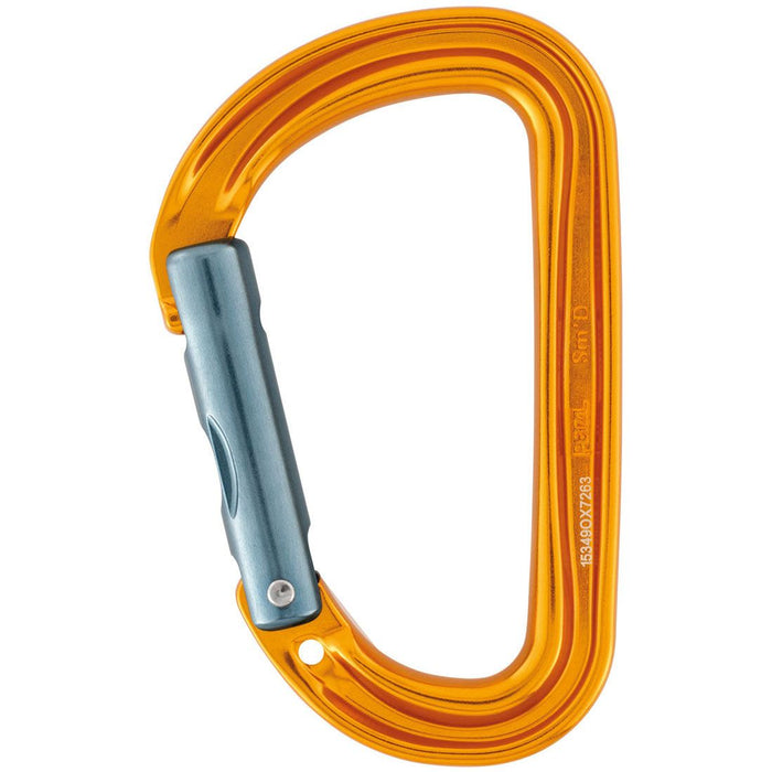 Sm'D Aluminum Carabiner - Non-Locking Gate - Yellow