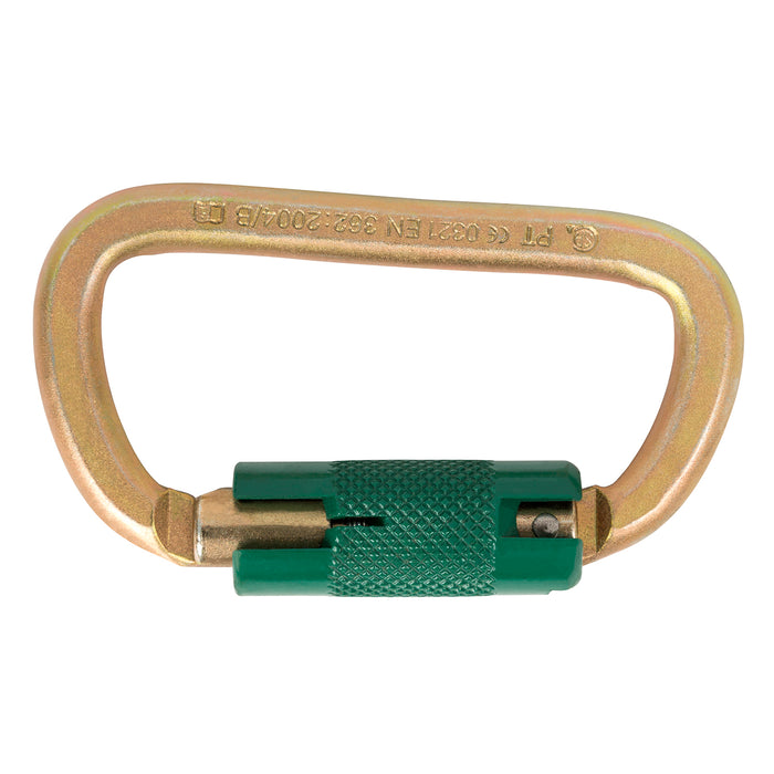 BUCK TRI-LOCK CARABINER W/ GREEN GATE