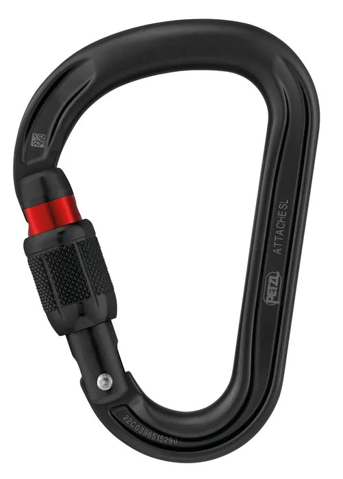 Attache Screw-Lock Carabiner Black
