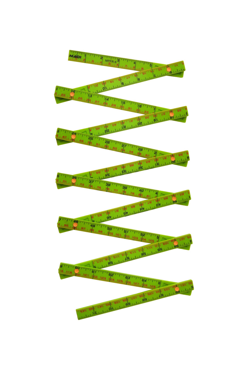 MADI 6' Fiberglass CenterPoint Folding Ruler / Rule – Inside Read