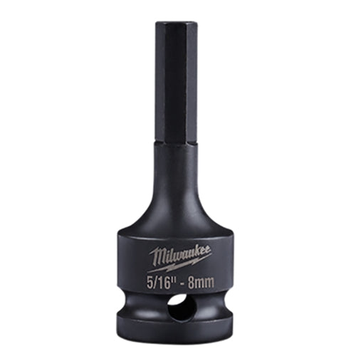 Milwaukee Shockwave Linemans 1/2" Drive 5/16" - 8mm Hex Bit Socket - 49-66-5141