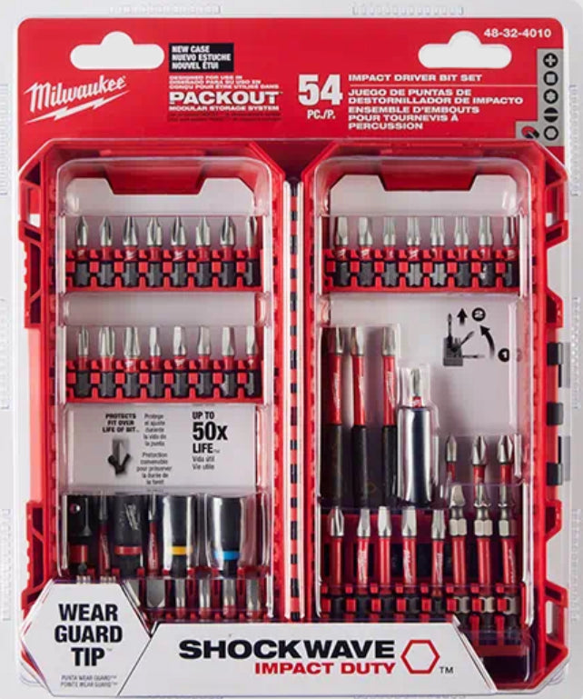 Milwaukee SHOCKWAVE Impact Duty™ Driver Bit Set - 54pc -  32-4010