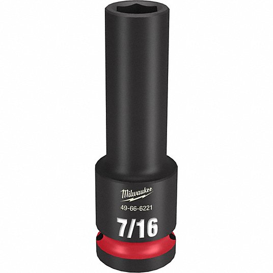 SHOCKWAVE Impact Duty™ 1/2"Drive 7/16" Deep 6 Point Socket - 49-66-6221