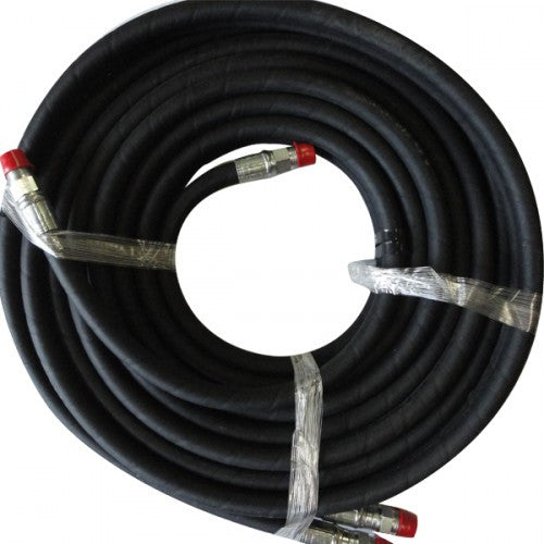 50 Black Wire Reinforced Hydraulic Hose W/ Swivels 1/2" X 1/2" Pipe Thread (98-5009STWIN)