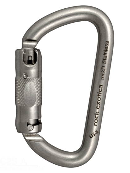 Rock Exotica Rock D Stainless Carabiner