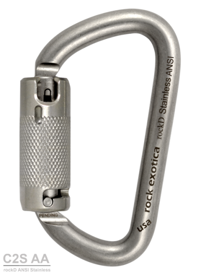 Rock Exotica Rock D Stainless Carabiner