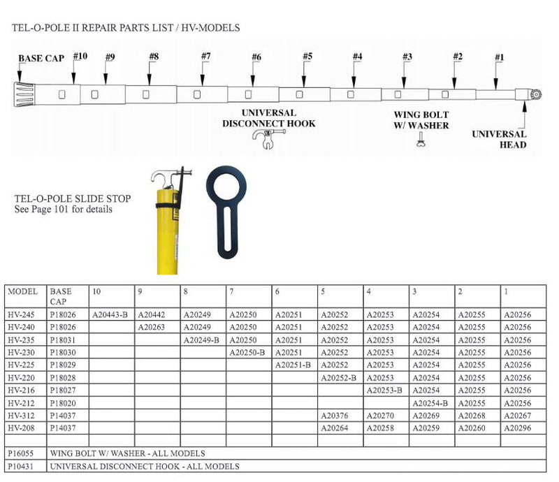 Tel-O-Pole II Repair Part - (53-A20256)