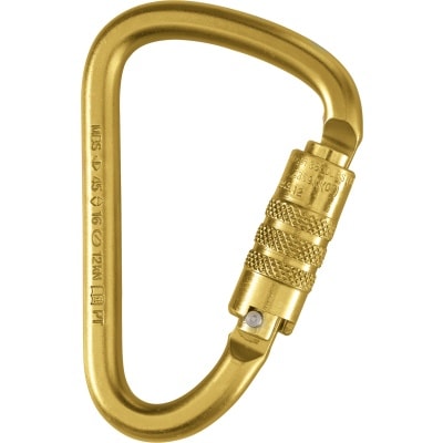 Standard Size Steel D Shaped Carabiner - ANSI Rated Gate