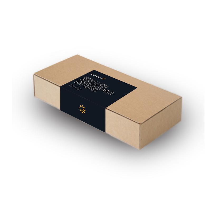 18650 Lithium Ion Rechargeable Batteries, 20-pack (10 x 2 packs) - (HARB-01A-20)