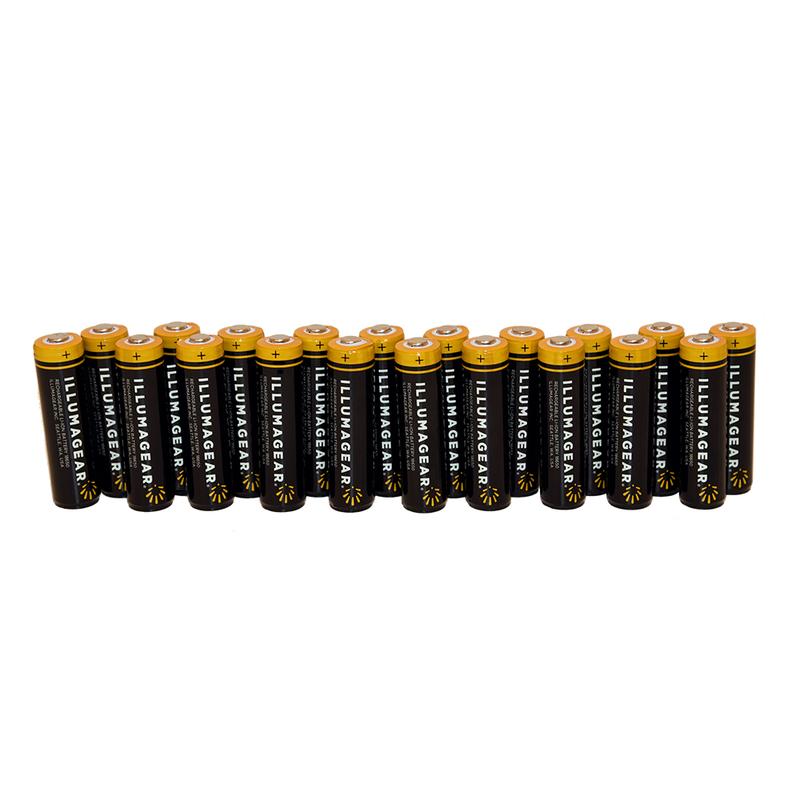 18650 Lithium Ion Rechargeable Batteries, 20-pack (10 x 2 packs) - (HARB-01A-20)