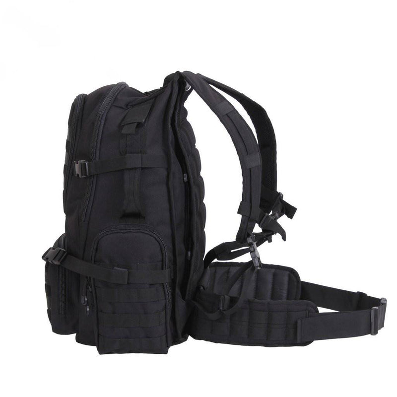 Multi-Chamber MOLLE Assault Pack - Black